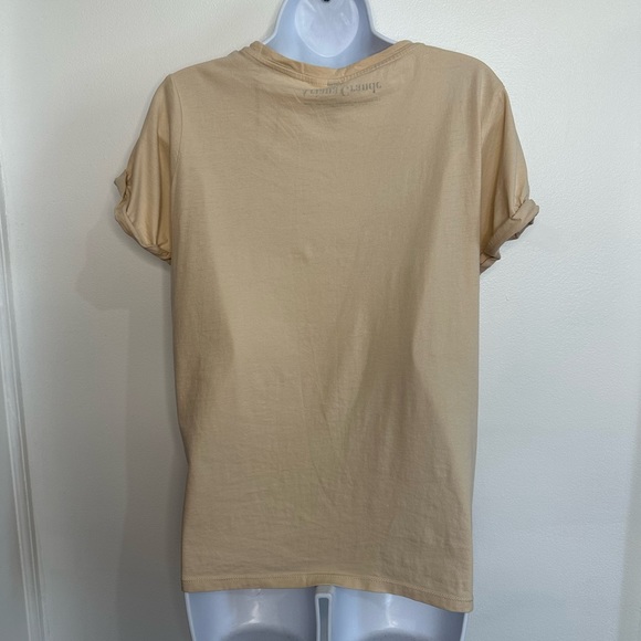 2018 H&M Ariana Grande Sweetner Shirt Womens Small Beige Brown Music Concert - Picture 4 of 7
